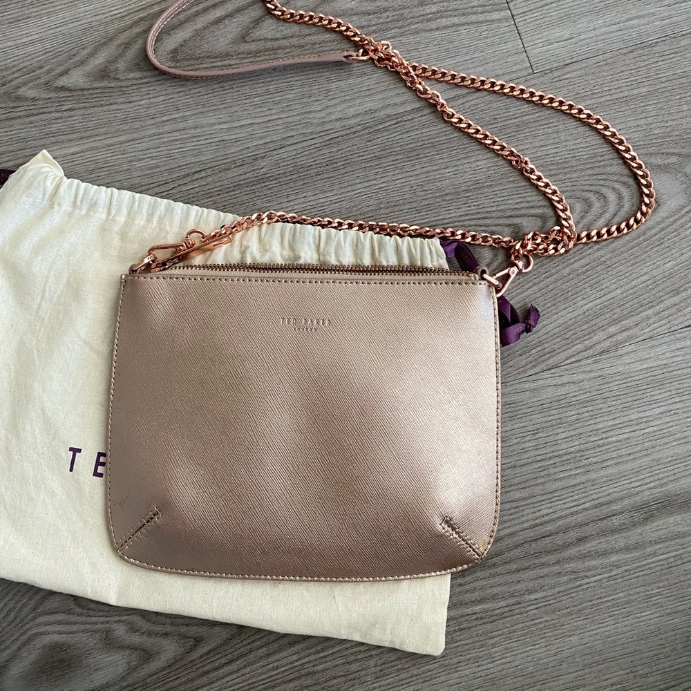 Rosegold Ted Baker crossbody bag